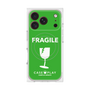 プレミアムスクエアケース with MagSafe［ FRAGILE - Green ］