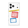 プレミアムスクエアケース with MagSafe［ FRAGILE Stickers - White ］