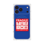 プレミアムスクエアケース with MagSafe［ FRAGILE Sticker - Blue ］