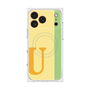 プレミアムスクエアケース with MagSafe［ オリジナル - initial color line - U yellow ］