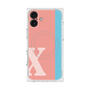プレミアムスクエアケース with MagSafe［ オリジナル - initial color line - X pink ］