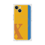プレミアムスクエアケース with MagSafe［ オリジナル - initial color line - X orange ］