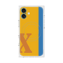 プレミアムスクエアケース with MagSafe［ オリジナル - initial color line - X orange ］