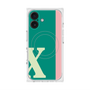 プレミアムスクエアケース with MagSafe［ オリジナル - initial color line - X green ］