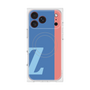プレミアムスクエアケース with MagSafe［ オリジナル - initial color line - Z blue ］