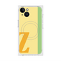 プレミアムスクエアケース with MagSafe［ オリジナル - initial color line - Z yellow ］