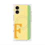 プレミアムスクエアケース with MagSafe［ オリジナル - initial color line - F yellow ］