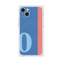 プレミアムスクエアケース with MagSafe［ オリジナル - initial color line - O blue ］