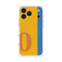 プレミアムスクエアケース with MagSafe［ オリジナル - initial color line - O orange ］