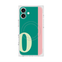プレミアムスクエアケース with MagSafe［ オリジナル - initial color line - O green ］