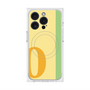 プレミアムスクエアケース with MagSafe［ オリジナル - initial color line - O yellow ］