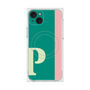 プレミアムスクエアケース with MagSafe［ オリジナル - initial color line - P green ］