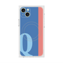 プレミアムスクエアケース with MagSafe［ オリジナル - initial color line - Q blue ］