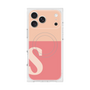 プレミアムスクエアケース with MagSafe［ オリジナル - initial two tone - S pink ］