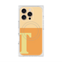 プレミアムスクエアケース with MagSafe［ オリジナル - initial two tone - T orange ］