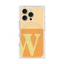 プレミアムスクエアケース with MagSafe［ オリジナル - initial two tone - W orange ］