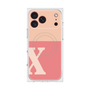 プレミアムスクエアケース with MagSafe［ オリジナル - initial two tone - X pink ］