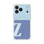 プレミアムスクエアケース with MagSafe［ オリジナル - initial two tone - Z blue ］