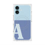 プレミアムスクエアケース with MagSafe［ オリジナル - initial two tone - A blue ］