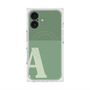 プレミアムスクエアケース with MagSafe［ オリジナル - initial two tone - A green ］