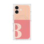 プレミアムスクエアケース with MagSafe［ オリジナル - initial two tone - B pink ］