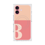 プレミアムスクエアケース with MagSafe［ オリジナル - initial two tone - B pink ］
