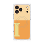 プレミアムスクエアケース with MagSafe［ オリジナル - initial two tone - I orange ］
