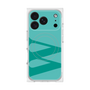プレミアムスクエアケース with MagSafe［ オリジナル - initial color - W light green ］