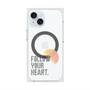 プレミアムスクエアケース with MagSafe［ オリジナル - ドットオーバーレイ - FOLLOW YOUR HEART/A ］