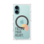 プレミアムスクエアケース with MagSafe［ オリジナル - ドットオーバーレイ - FOLLOW YOUR HEART/A ］