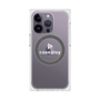 プレミアムスクエアケース with MagSafe［ オリジナル - caseplayロゴ - ホワイト/D ］