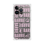 プレミアムスクエアケース with MagSafe［ Barbie - ロゴパターン3 - クリア ］