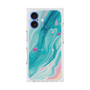 プレミアムスクエアケース with MagSafe［ Color Rain - オリジナル - Serene Wave ］