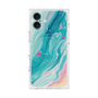 プレミアムスクエアケース with MagSafe［ Color Rain - オリジナル - Serene Wave ］