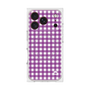 プレミアムスクエアケース with MagSafe［ Checkered Purple - ギンガムチェック パープル ］
