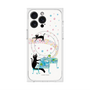 プレミアムスクエアケース with MagSafe［ おかべてつろう - 黒猫クロのとおりみち ］