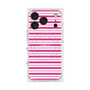 プレミアムスクエアケース with MagSafe［ Small Border - Pink ］