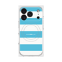 プレミアムスクエアケース with MagSafe［ Big Border - Blue ］