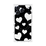 プレミアムスクエアケース with MagSafe［ Dot Hearts - Black ］