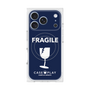 プレミアムスクエアケース with MagSafe［ FRAGILE - Navy ］