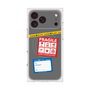 プレミアムスクエアケース with MagSafe［ FRAGILE Stickers - Gray ］