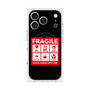 プレミアムスクエアケース with MagSafe［ FRAGILE Sticker - Black ］