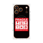 プレミアムスクエアケース with MagSafe［ FRAGILE Sticker - Black ］