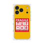 プレミアムスクエアケース with MagSafe［ FRAGILE Sticker - Yellow ］