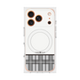 プレミアムスクエアケース with MagSafe［ CASEPLAY Tartan Check - Gray ］