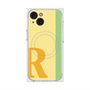 プレミアムスクエアケース with MagSafe［ オリジナル - initial color line - R yellow ］