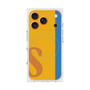 プレミアムスクエアケース with MagSafe［ オリジナル - initial color line - S orange ］