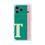 プレミアムスクエアケース with MagSafe［ オリジナル - initial color line - T green ］