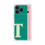 プレミアムスクエアケース with MagSafe［ オリジナル - initial color line - T green ］