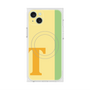プレミアムスクエアケース with MagSafe［ オリジナル - initial color line - T yellow ］
